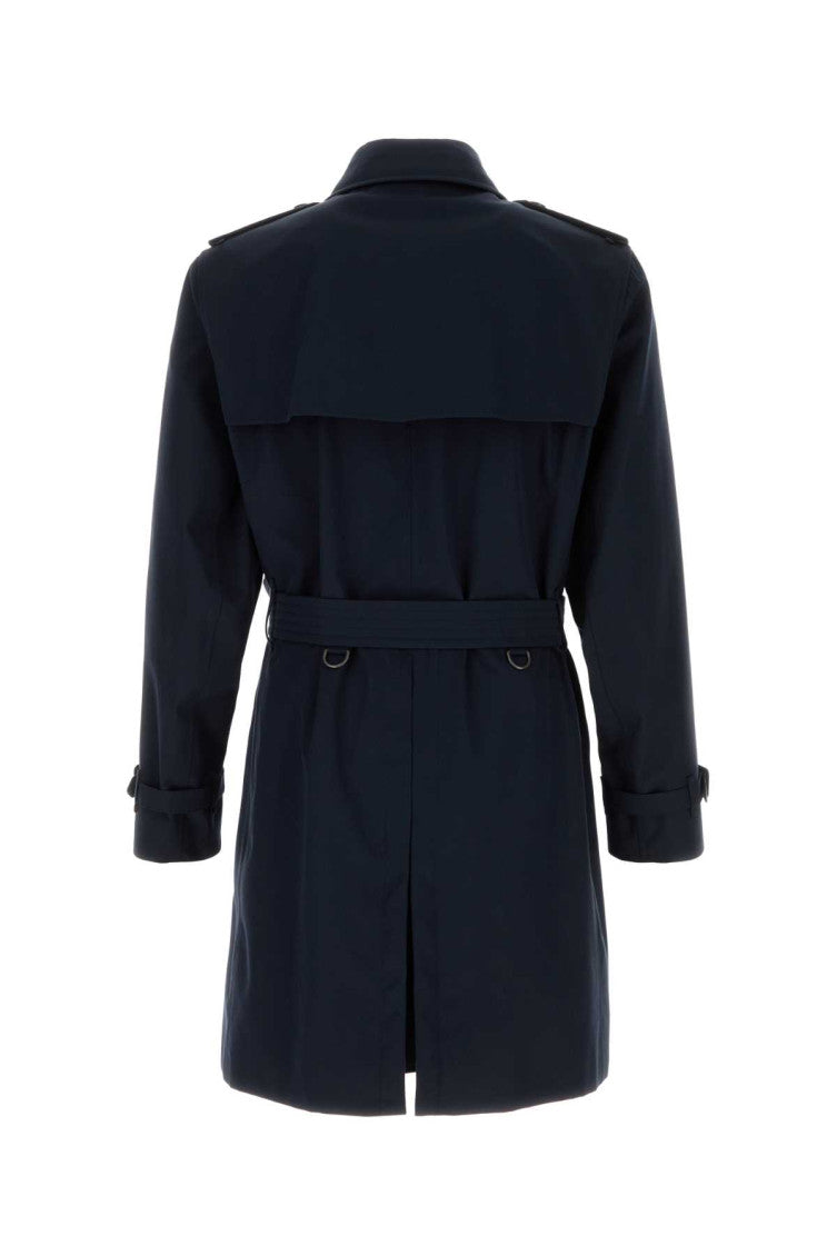 Dark Blue Trench Coat 2
