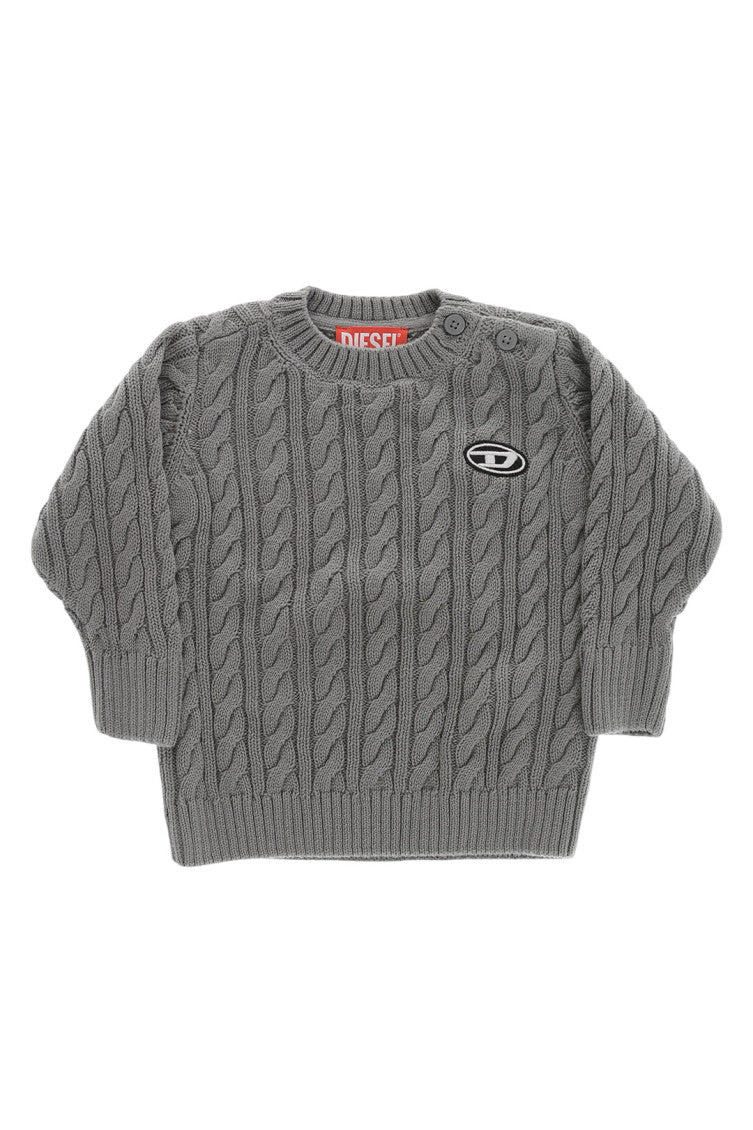 Babies Grey Knitted Sweater 1