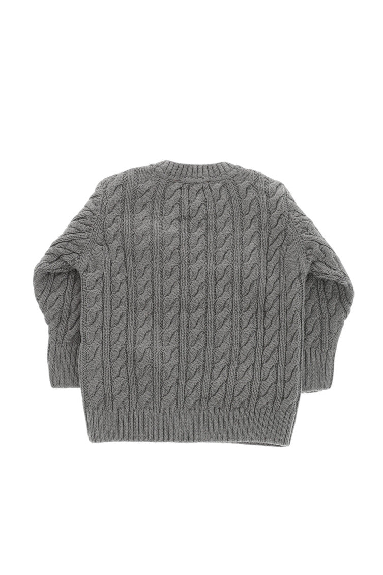 Babies Grey Knitted Sweater 2