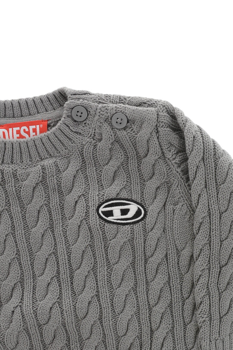 Babies Grey Knitted Sweater 3