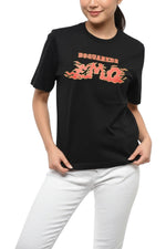 Black Graphic Crew Neck T-Shirt 1