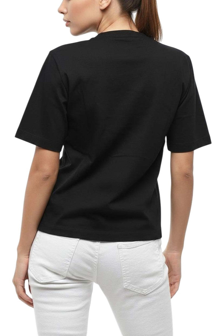 Black Graphic Crew Neck T-Shirt 2