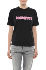 Black Logo Crew Neck T-Shirt 1