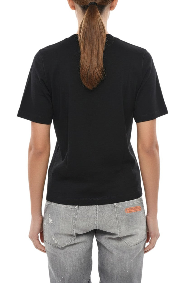 Black Logo Crew Neck T-Shirt 2