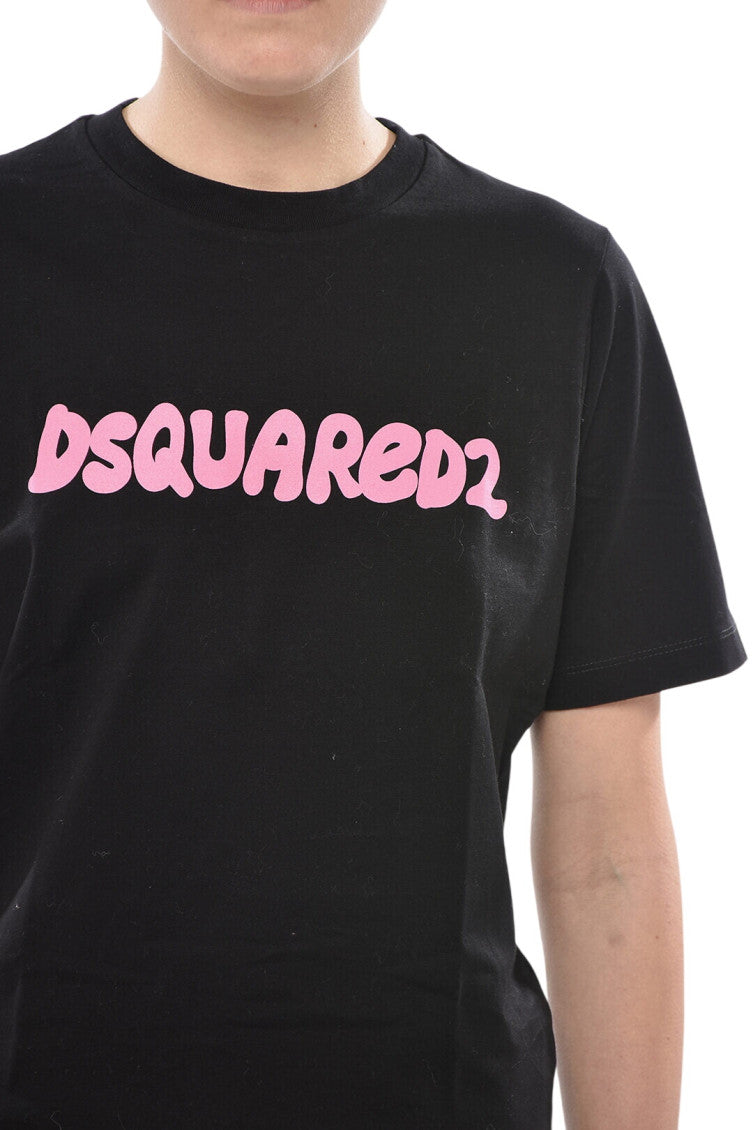Black Logo Crew Neck T-Shirt 3
