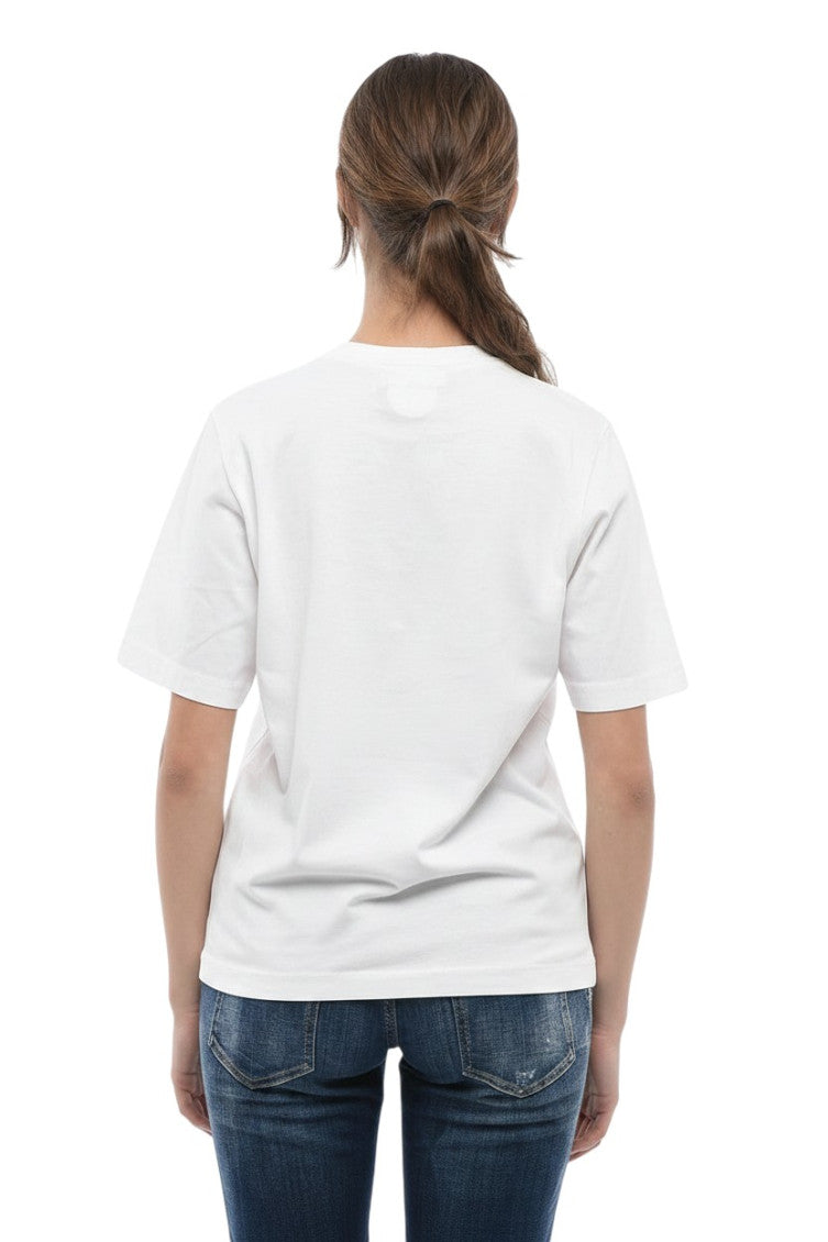 White Logo Crew Neck T-Shirt 2