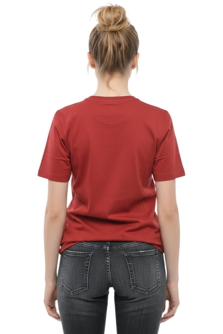 Red Graphic Crew Neck T-Shirt 2