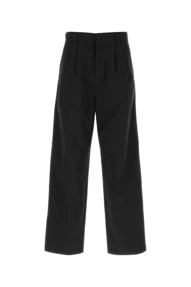 Black Relaxed Pleated Pants 1