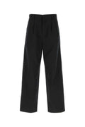Black Relaxed Pleated Pants 1