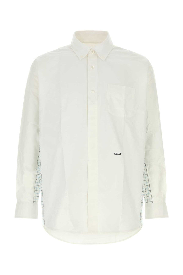 White Relaxed Solid Shirt 1