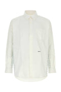 White Relaxed Solid Shirt 1
