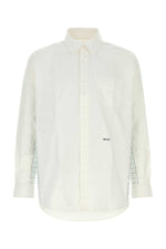White Relaxed Solid Shirt 1