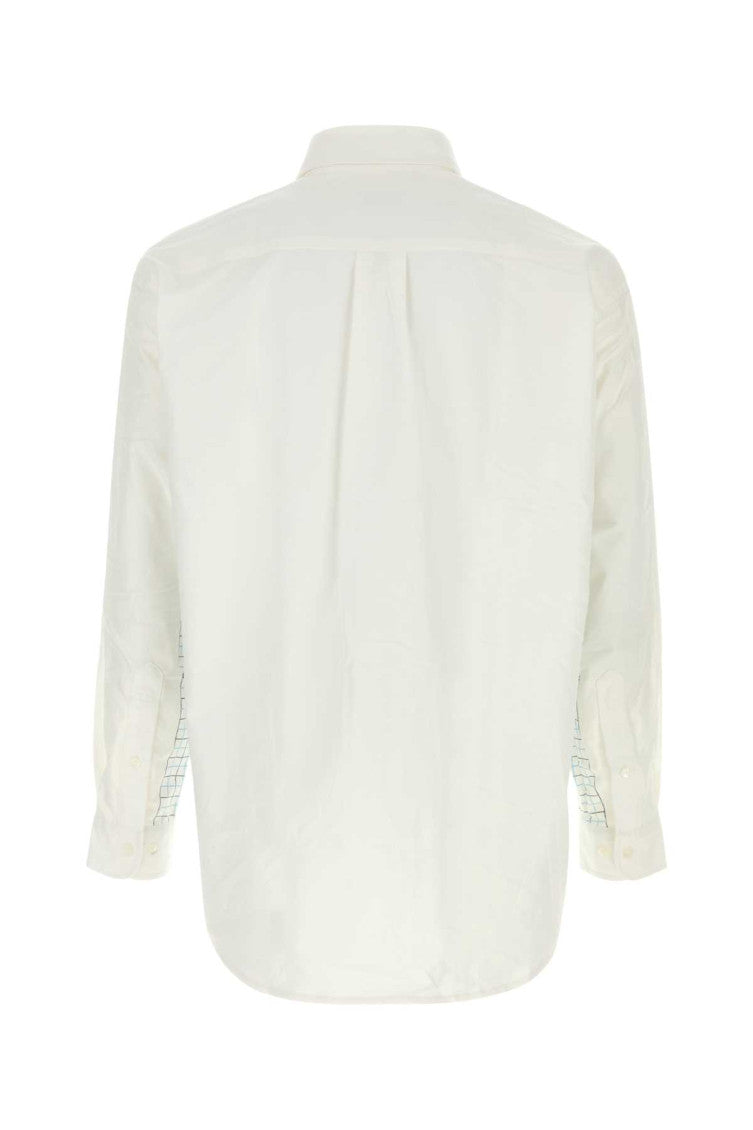 White Relaxed Solid Shirt 2
