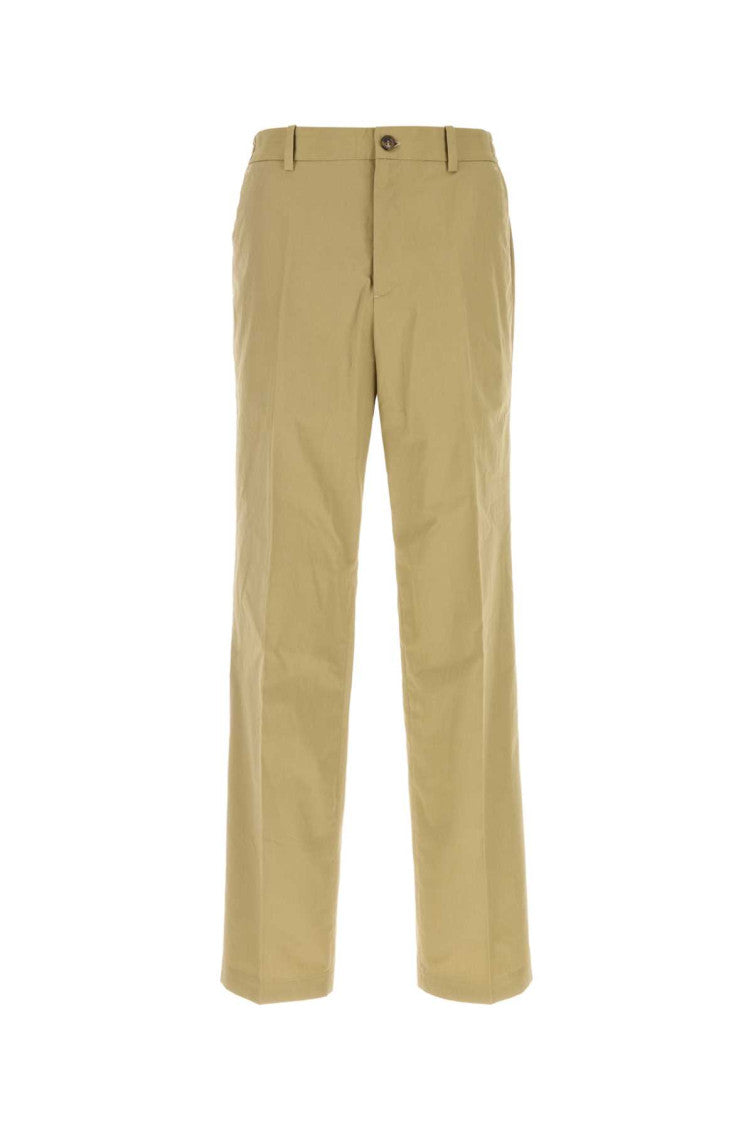 Khaki Flat Front Pants 1