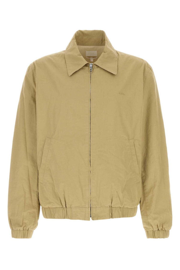 Beige Shirt Collar Jacket 1