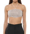 Pink Embellished Halter Neck Top 1