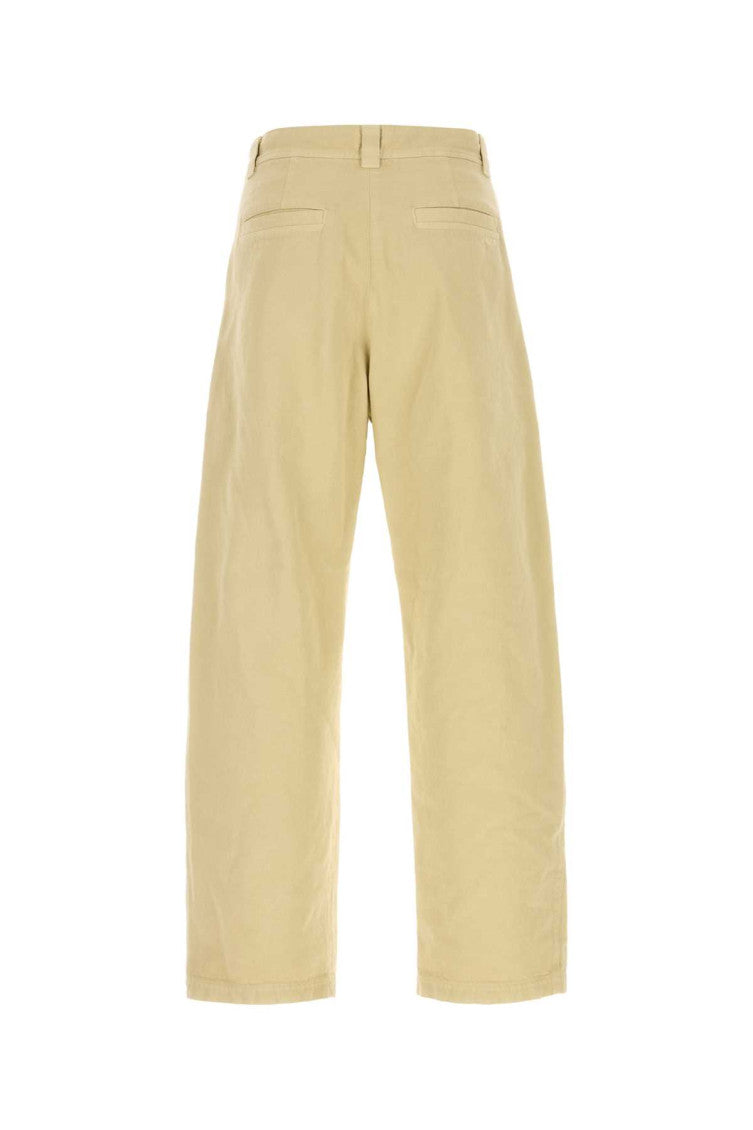 Beige Straight Chino Pants 2