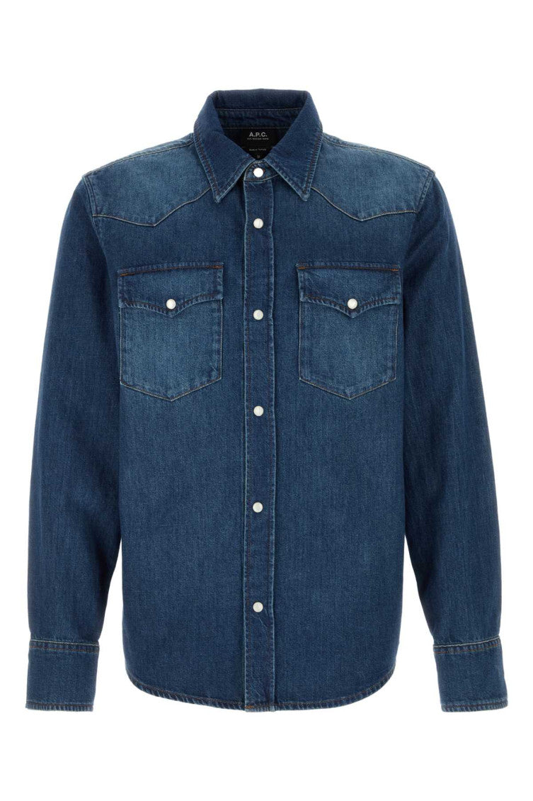 Blue Regular Solid Shirt 1