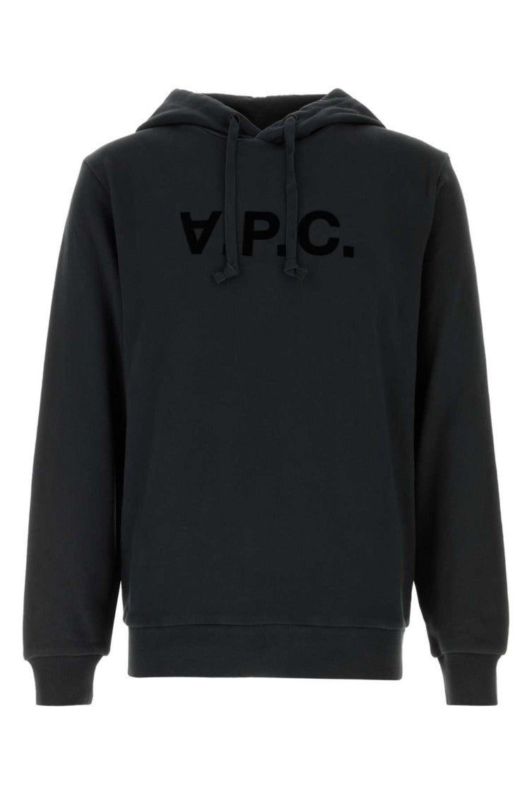 Black Logo Regular Hoodie 1