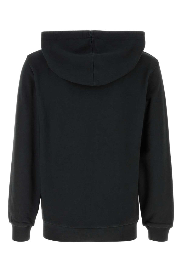 Black Logo Regular Hoodie 2