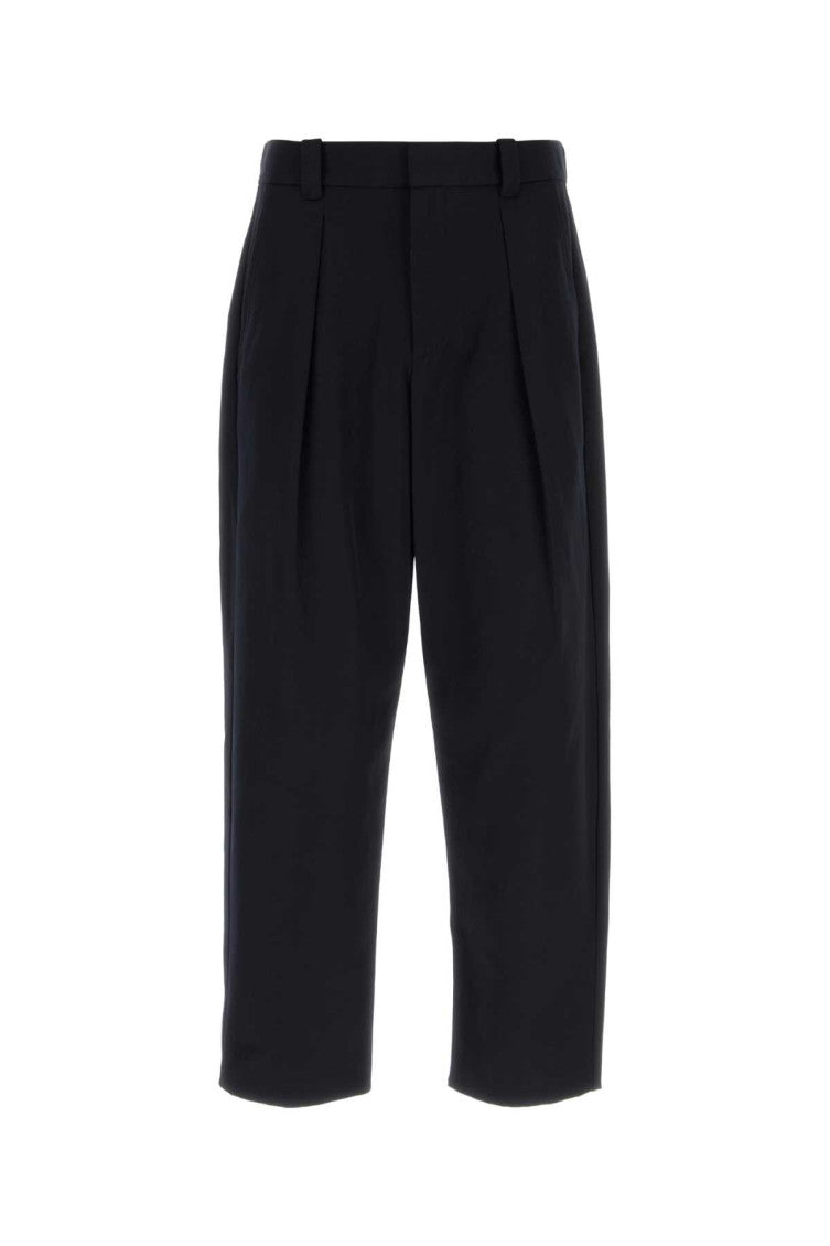 Black Relaxed Pleated Pants 1