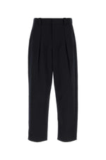 Black Relaxed Pleated Pants 1