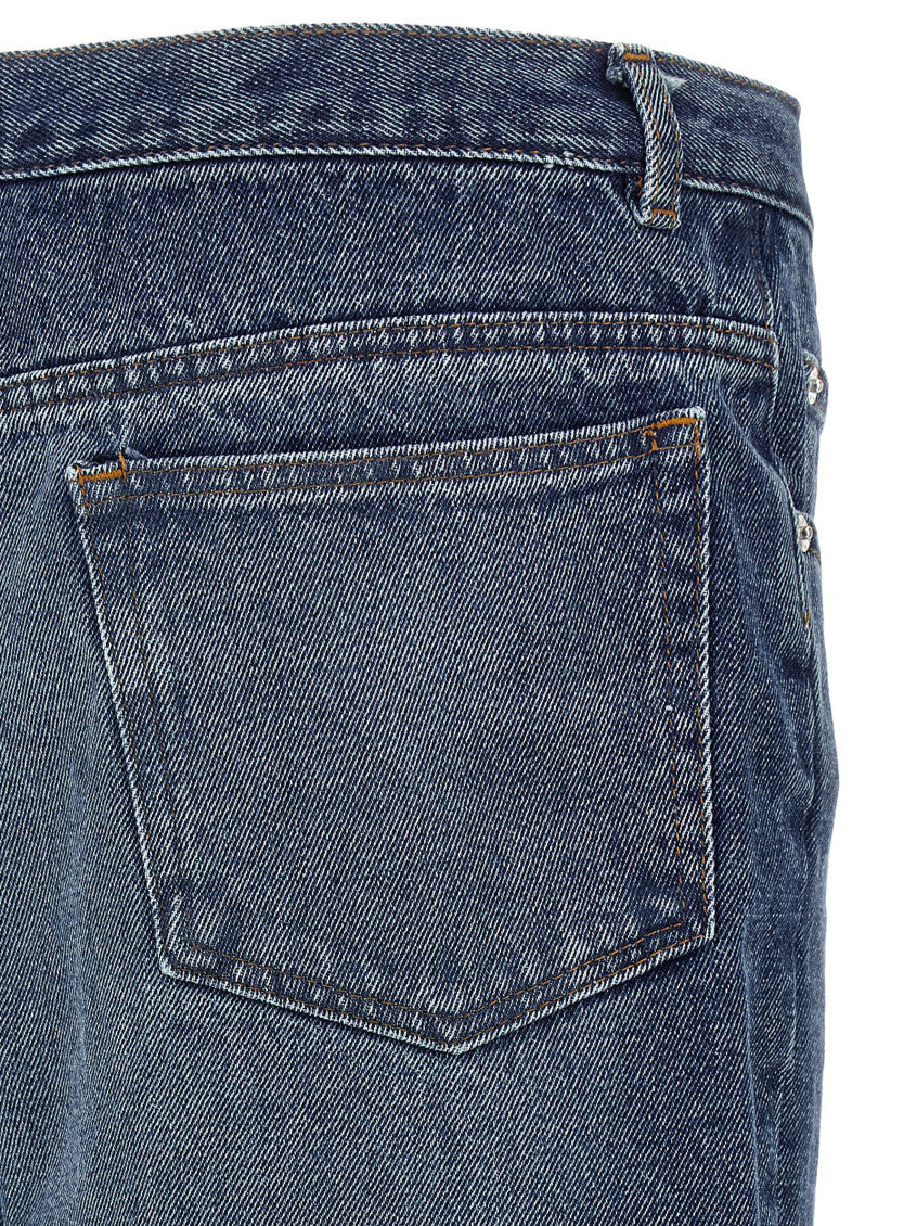 Blue Low Rise Jeans 4