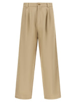 Light Beige Pleated Pants 1