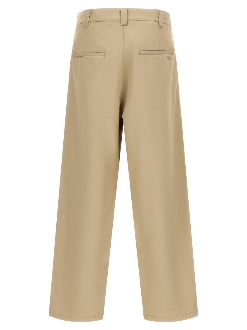 Light Beige Pleated Pants 2