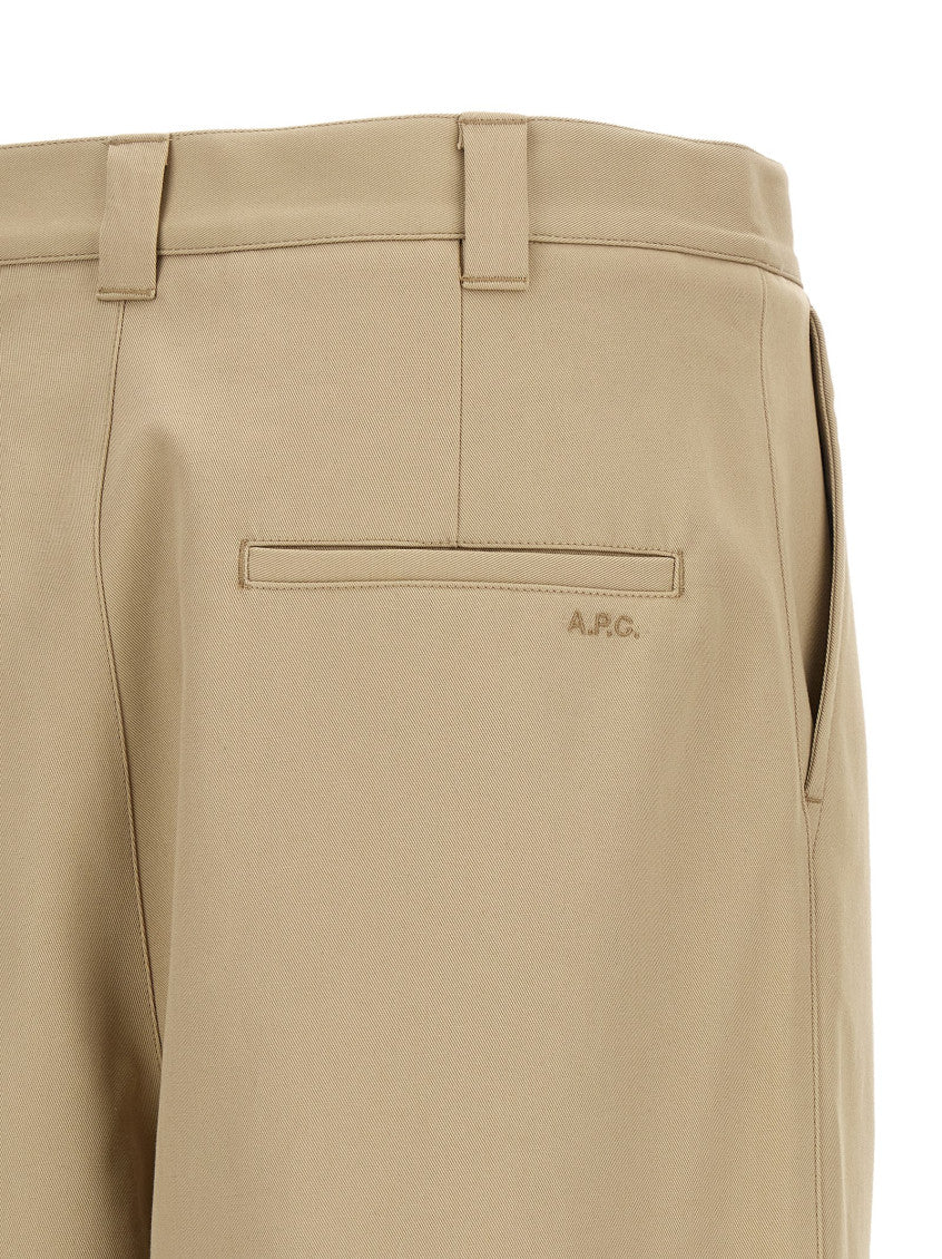 Light Beige Pleated Pants 4