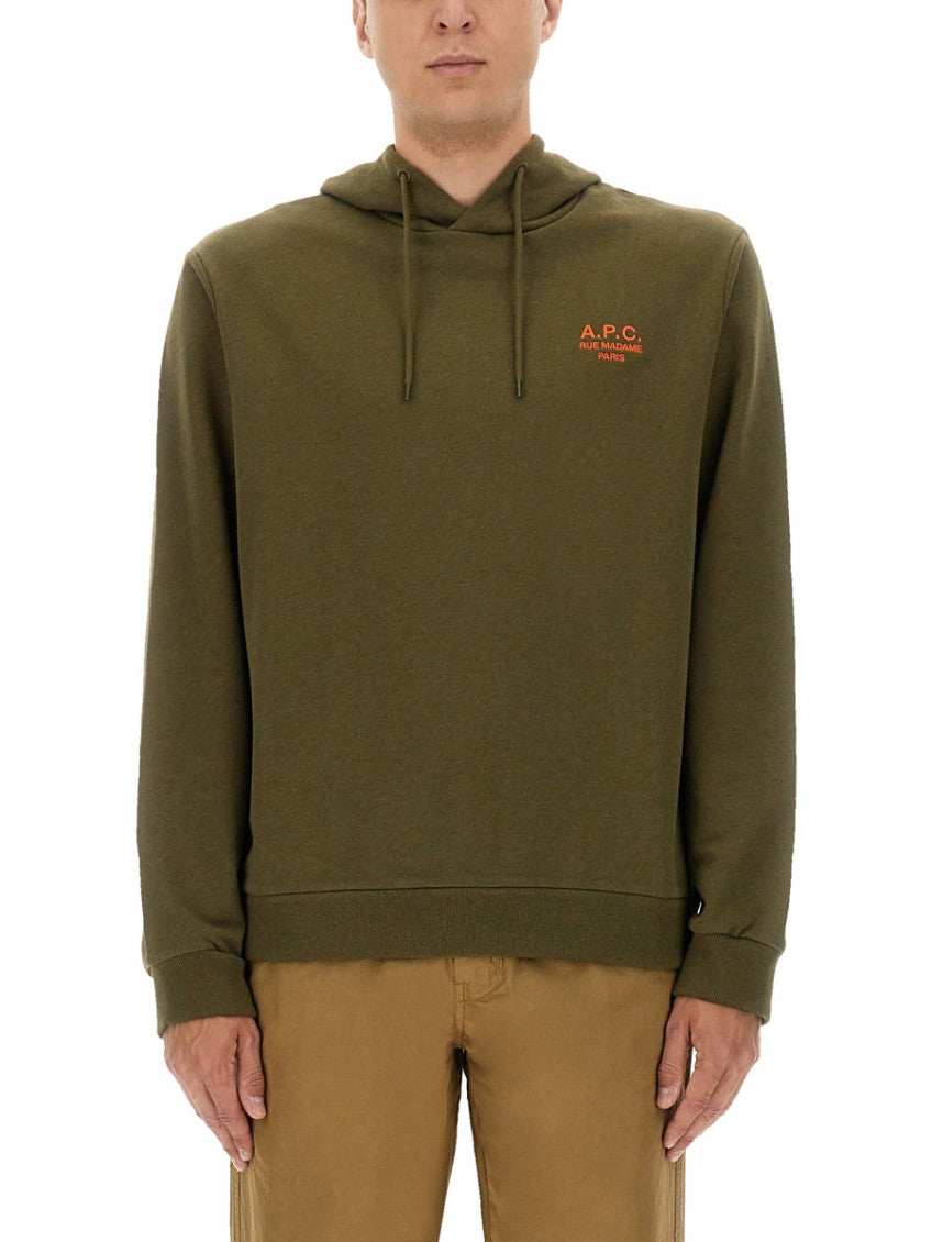 Green Logo Regular Hoodie 1