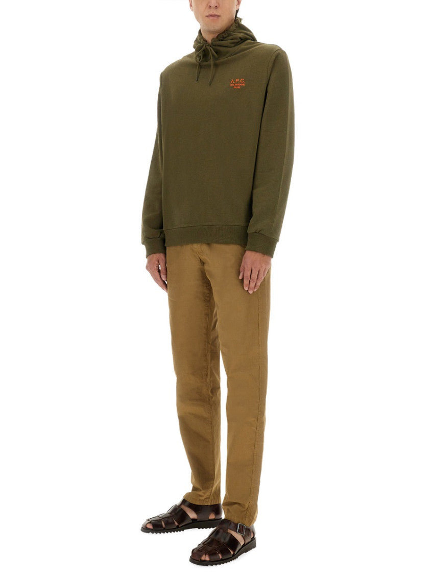 Green Logo Regular Hoodie 2