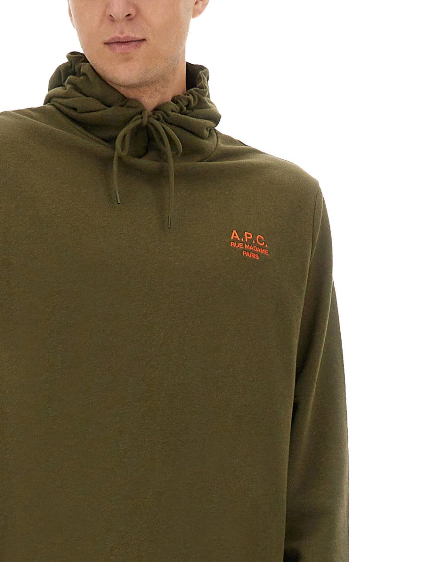 Green Logo Regular Hoodie 4