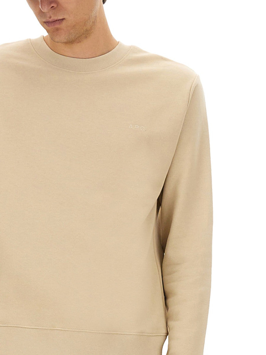 Light Beige Logo Sweatshirt 4