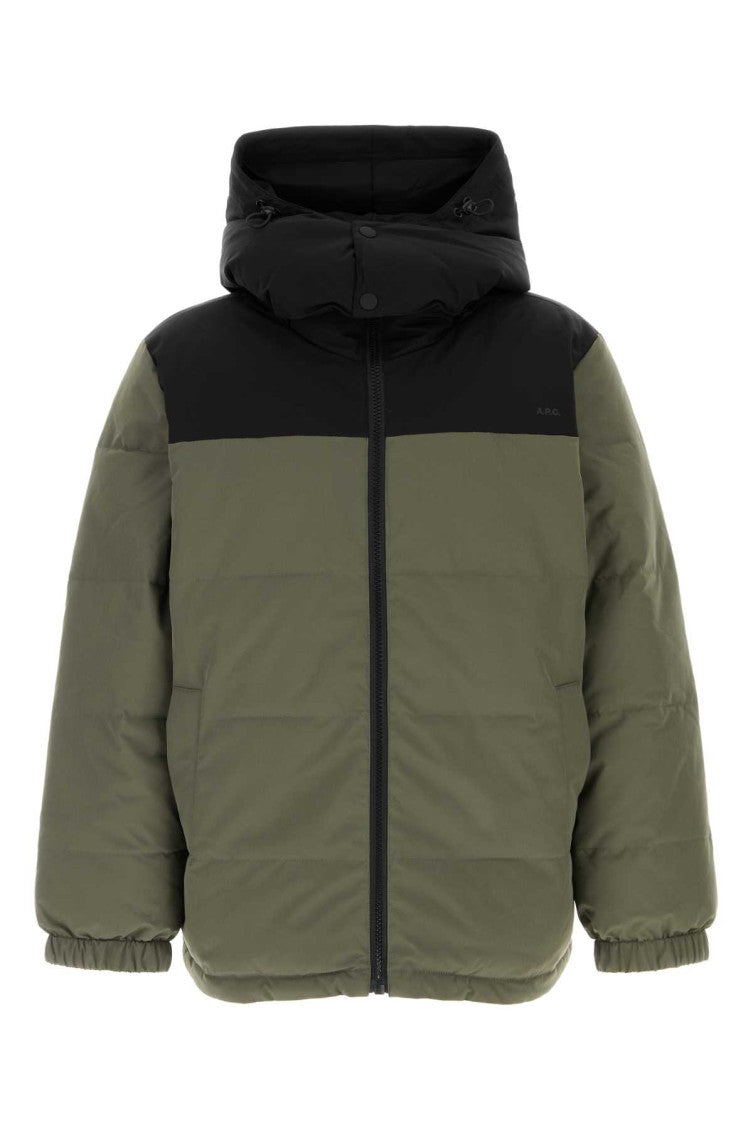 Olive Color Block Jacket 1