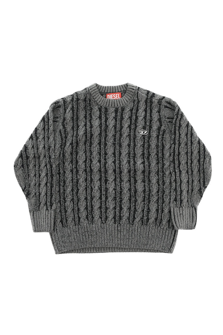 Kids Grey Knitted Sweater 1