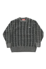 Kids Grey Knitted Sweater 1