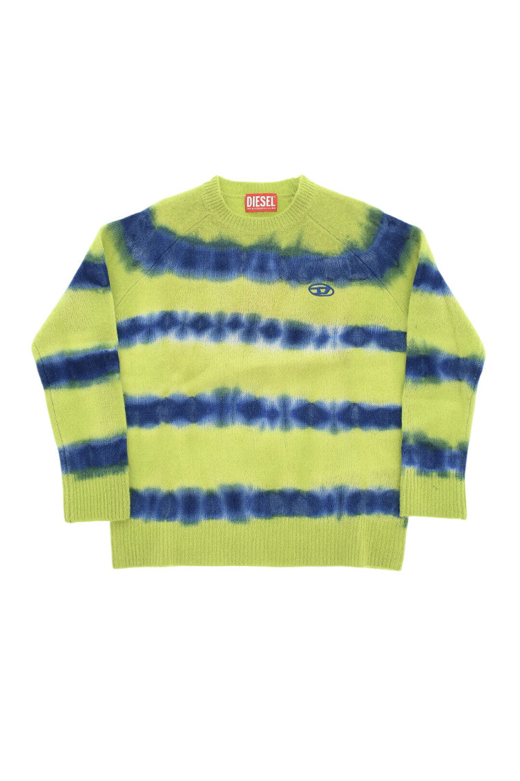Kids Green Tie-Dye Sweater 1