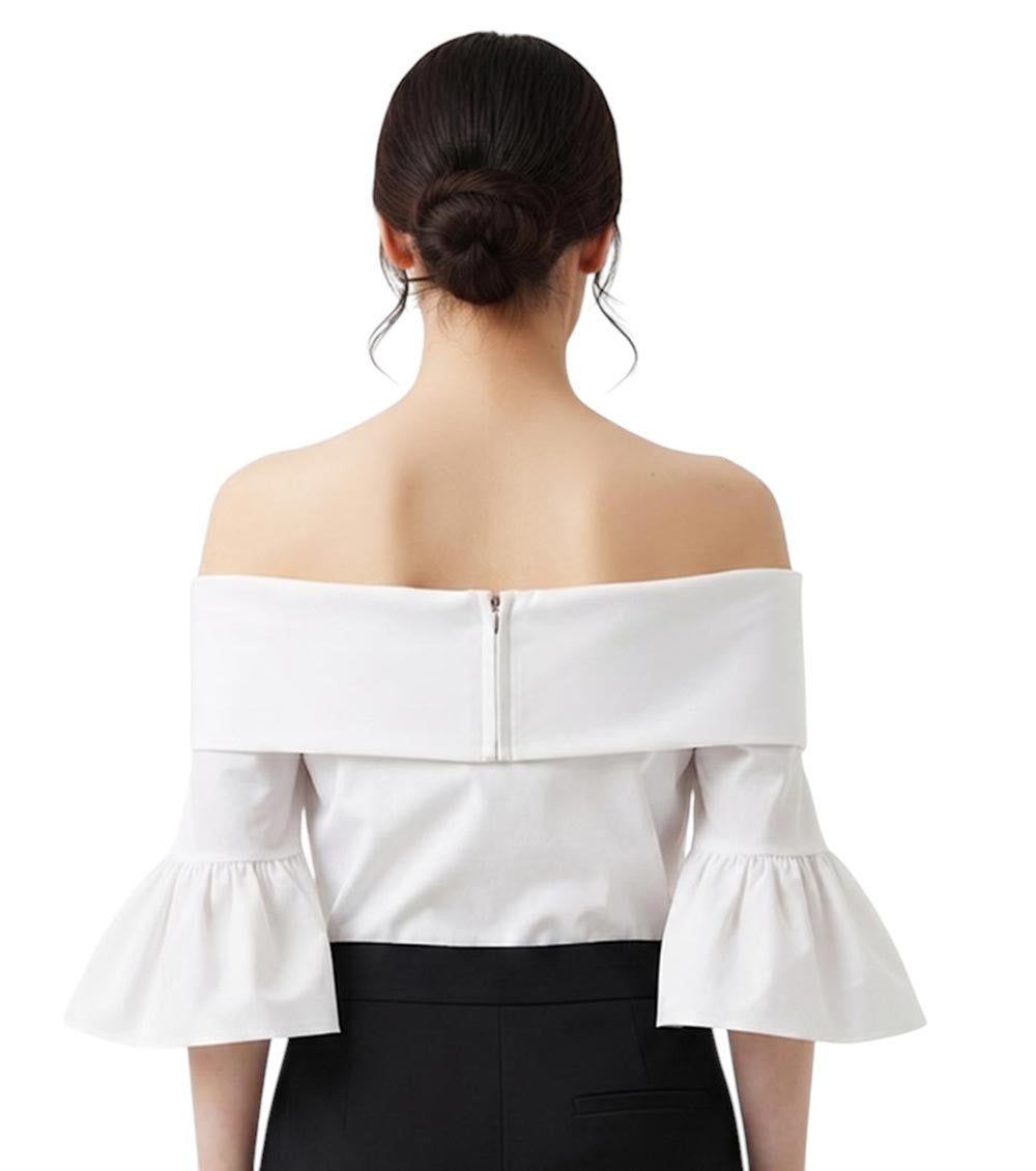 White Off Shoulder Top 2