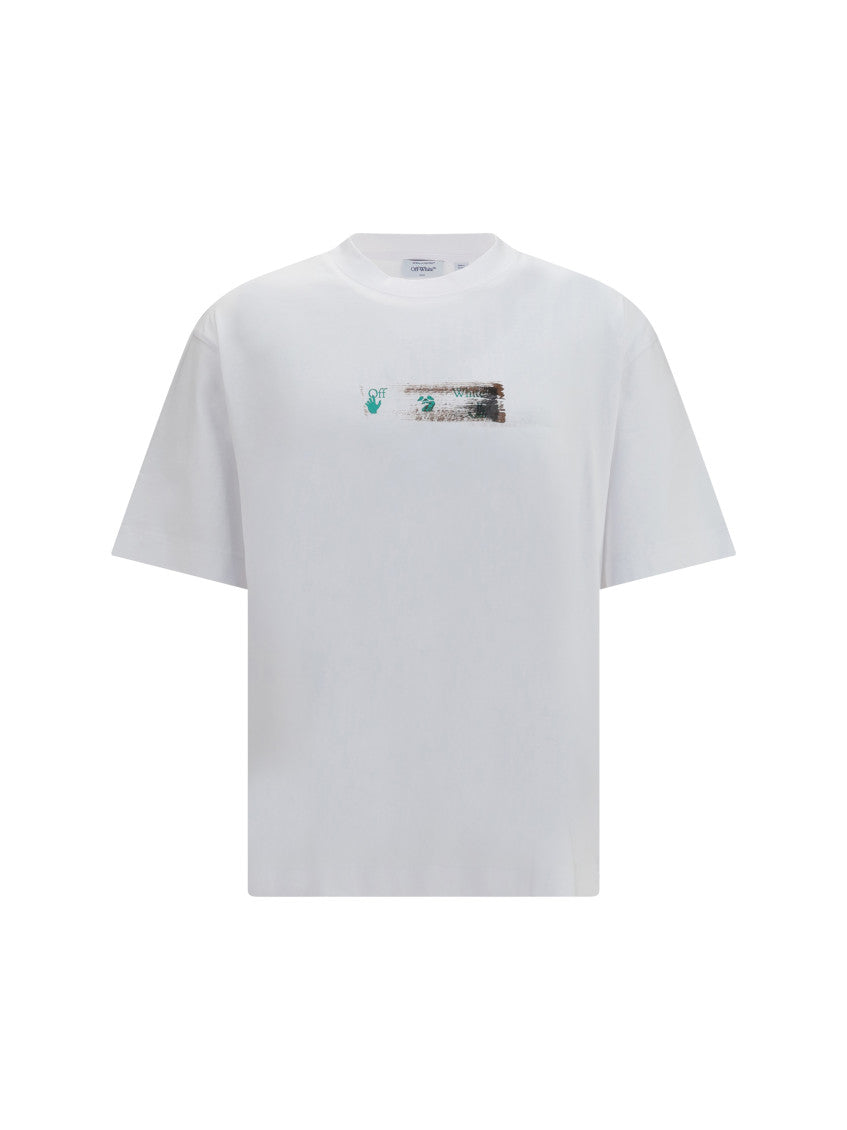 White Graphic Logo T-Shirt 1