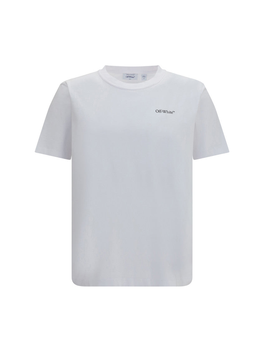 White Logo Print T-Shirt 1