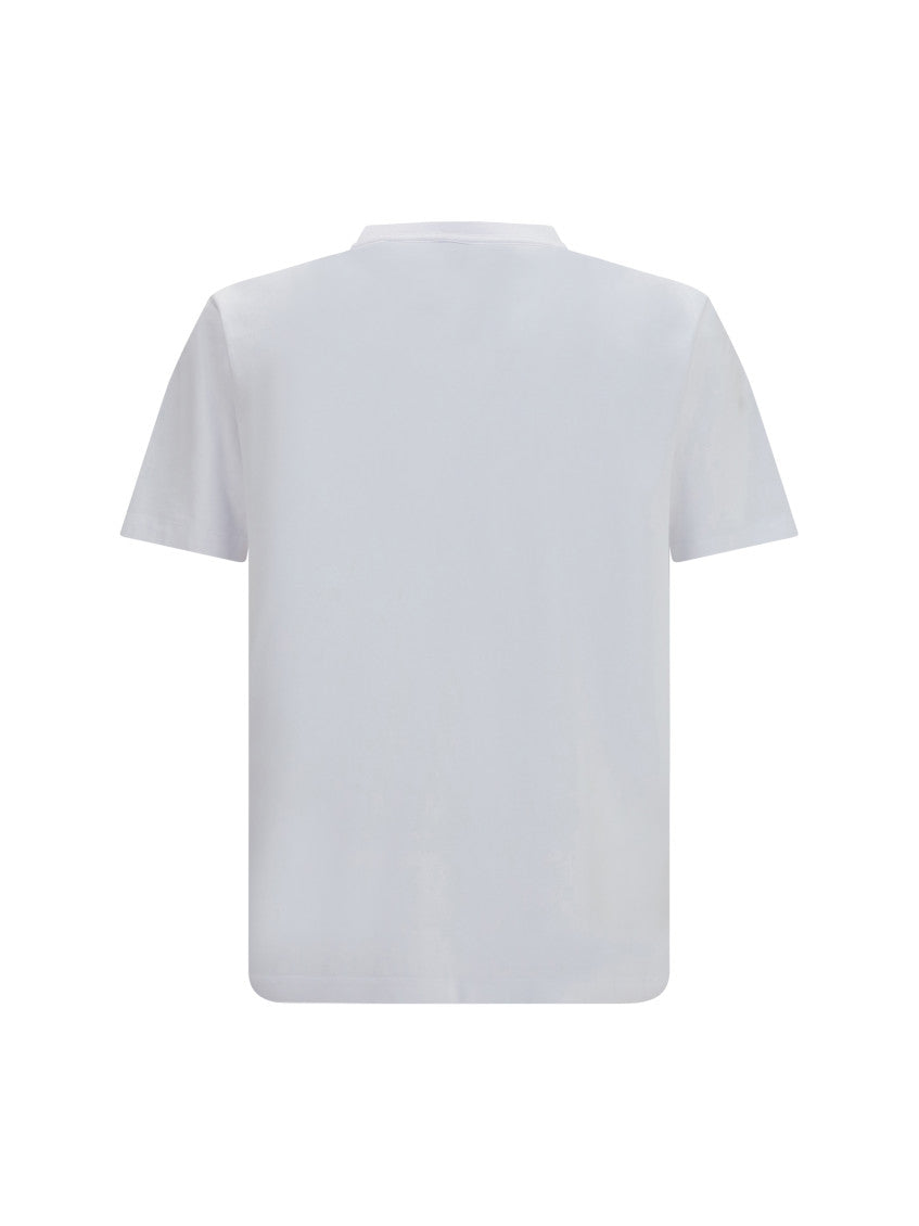 White Logo Print T-Shirt 2