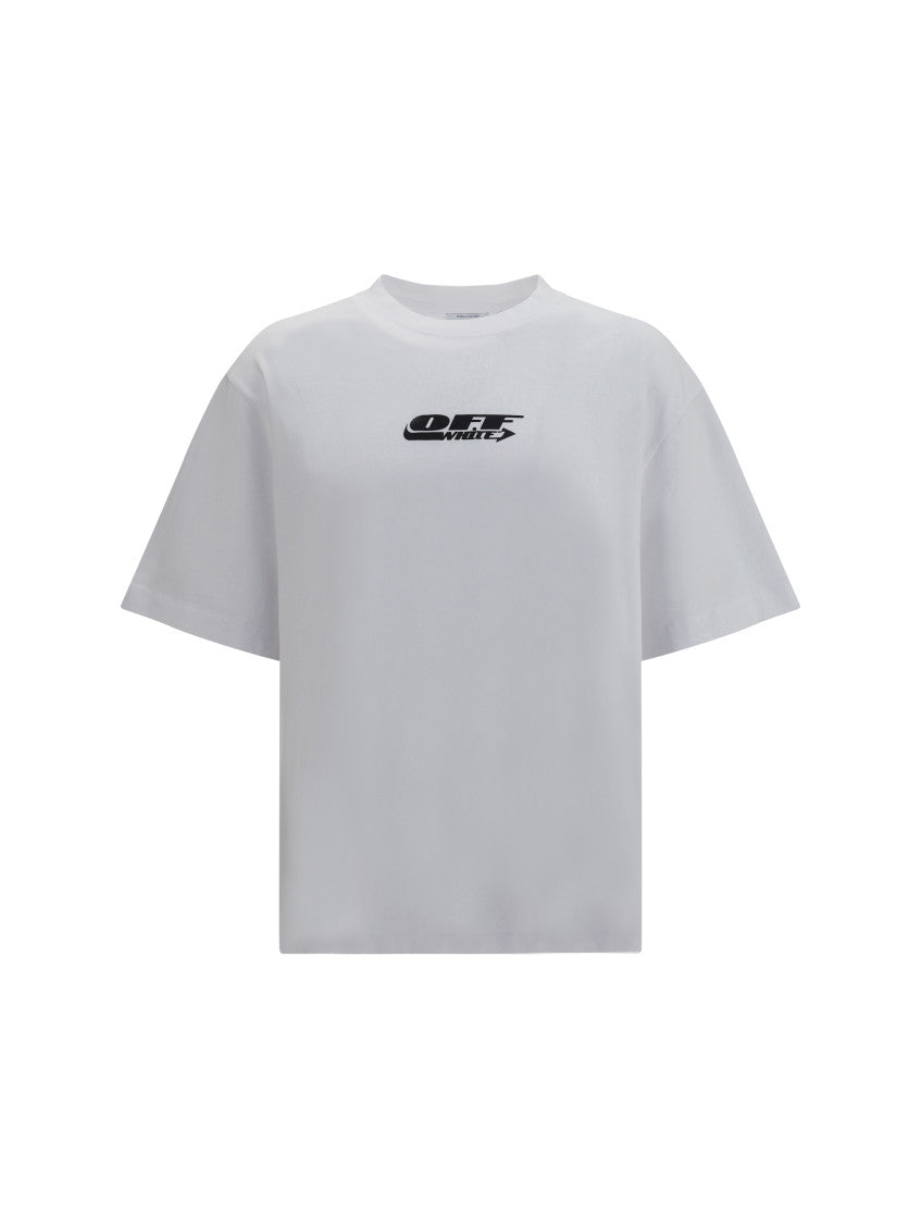 White Graphic Logo T-Shirt 1