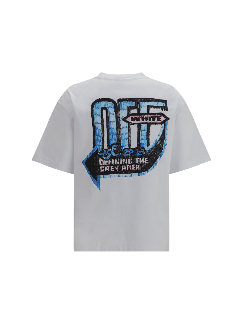 White Graphic Logo T-Shirt 2