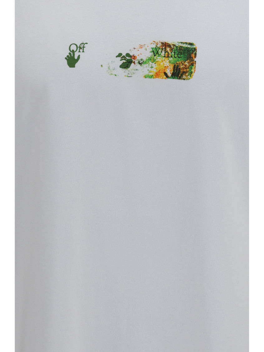 White Graphic Logo T-Shirt 3