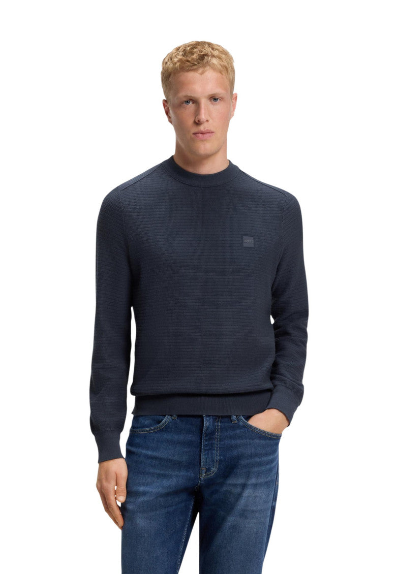Dark Blue Logo Sweater 2
