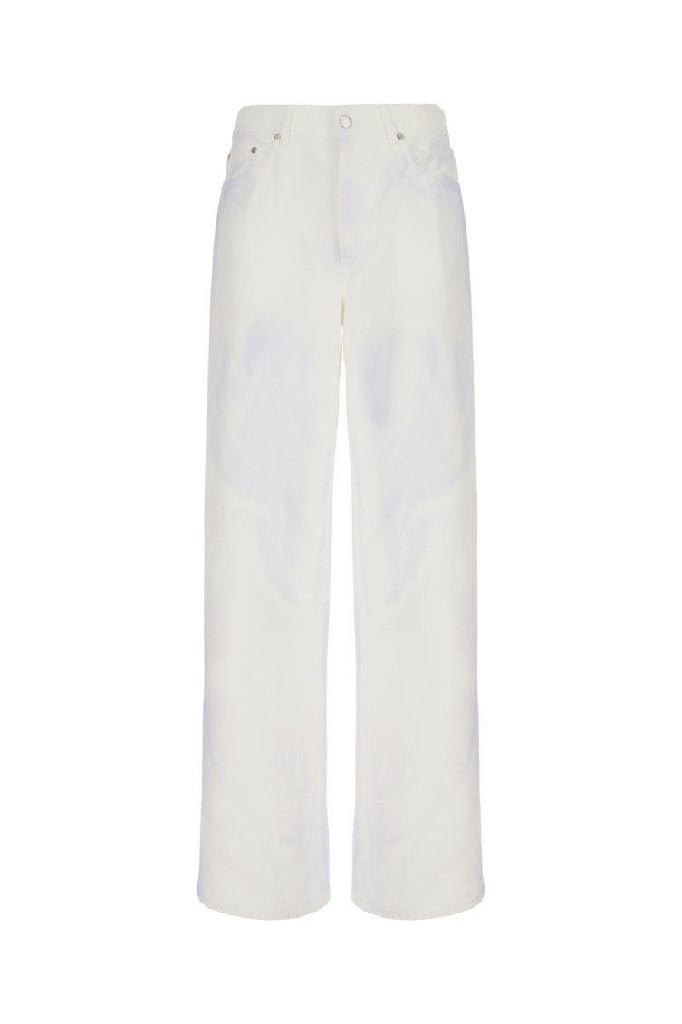 Off White Straight Mid Rise Jeans 1
