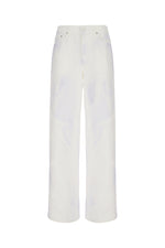 Off White Straight Mid Rise Jeans 1