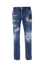 Blue Slim Mid Rise Jeans 1