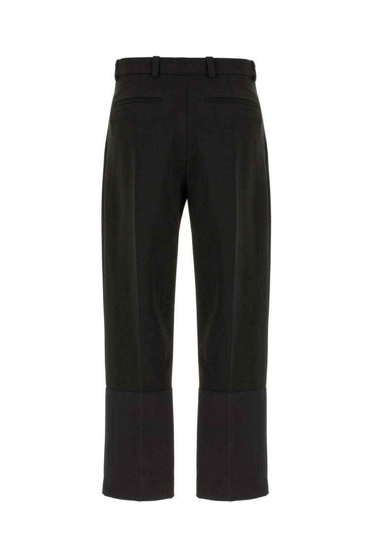 Black Relaxed Pleated Pants 2